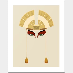 Kyoshi Warrior Face Ilustration Posters and Art